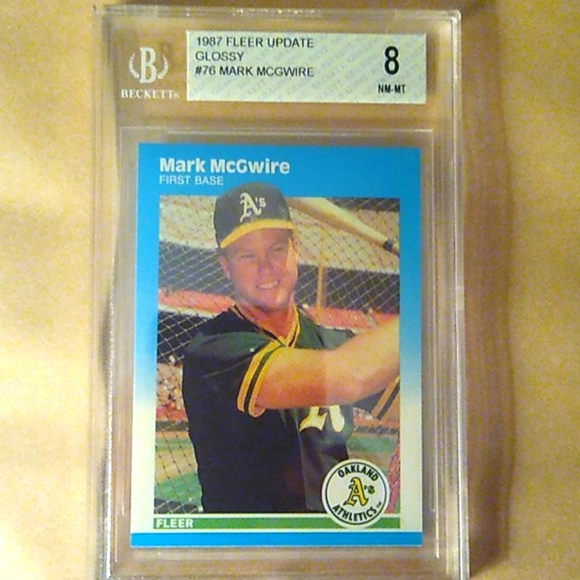 Fleer Other - 1987 Fleer update glossy Mark McGwire card